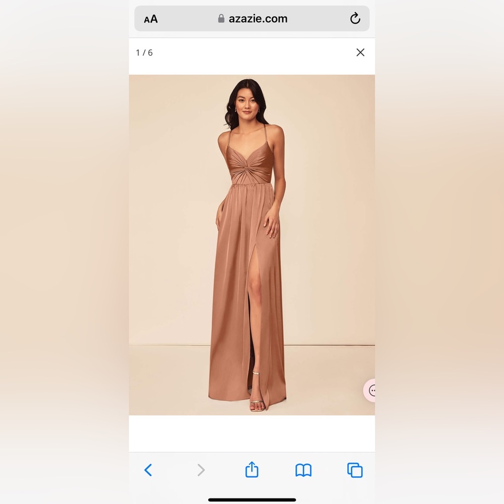 Azazie bridesmaids dress.